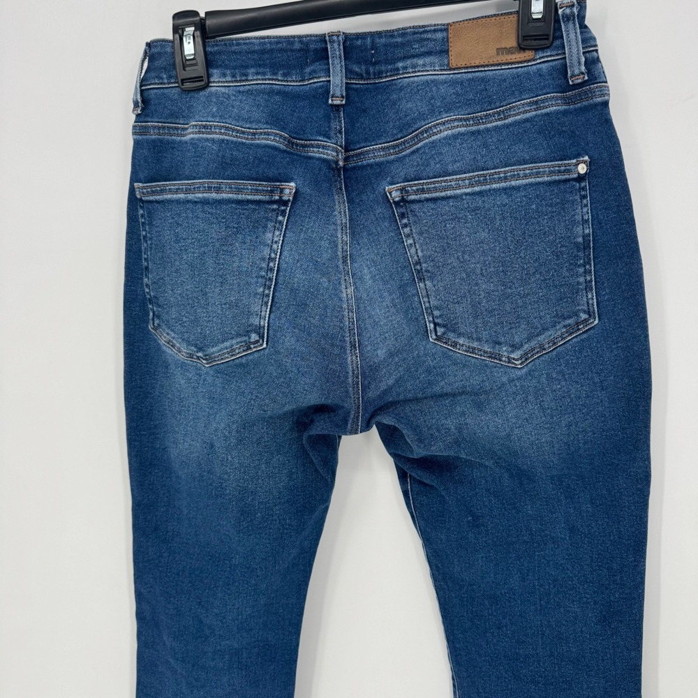 Mavi Jeans Viola‎ Womens Blue Denim Cropped Raw Hem Slim Fit Pants Size 28 - Picture 6 of 7